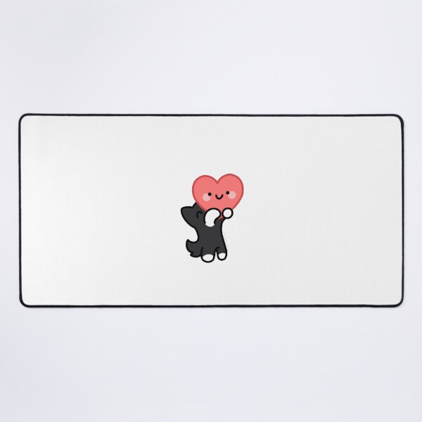 Item preview, Black Cat holding a Heart designed and sold by CoffeeCatsCafe.