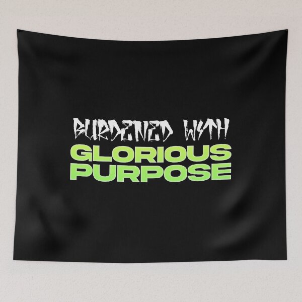 Item preview, Burdened With Glorious Purpose Green Quote Loki  designed and sold by doyle-rela.