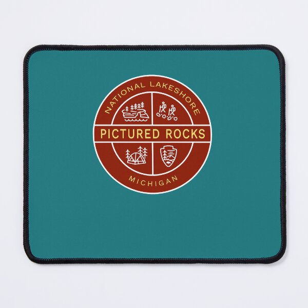 Item preview, Pictured Rocks National Lakeshore Heraldic Logo Red designed and sold by bahnec.