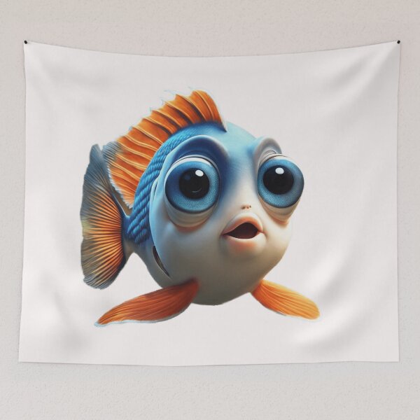 Item preview, surprised fish designed and sold by TodoDecoArt.