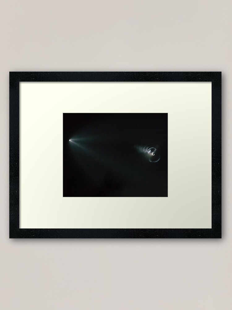 Alternate view of SpaceX Iridium Flight 4 Framed Art Print