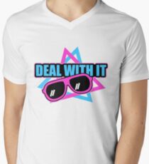 Deal With It Shades/Sunglasses Men's V-Neck T-Shirt