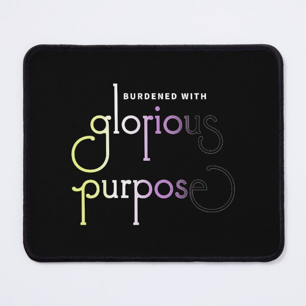 Item preview, Burdened with glorious purpose - non-binary flag (dark shirts) designed and sold by doyle-rela.