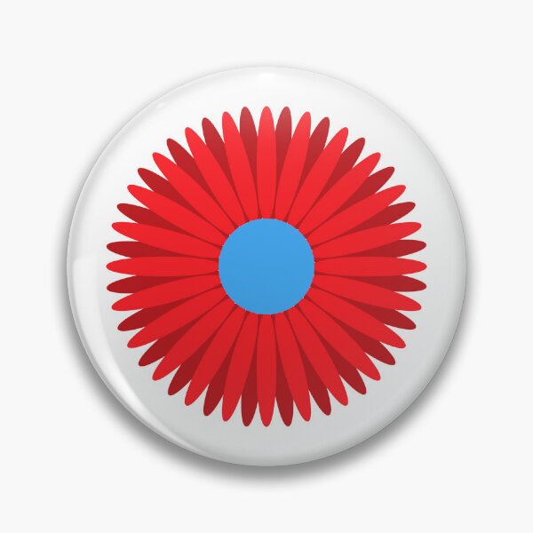Item preview, Red and Blue Flower designed and sold by kavanaghdesigns.