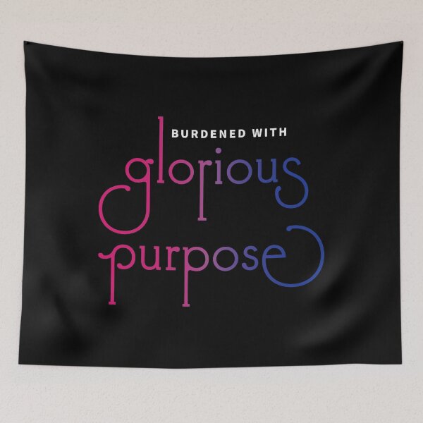 Item preview, Burdened with glorious purpose - bisexual flag designed and sold by doyle-rela.