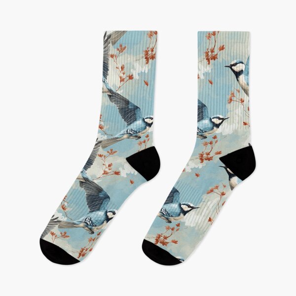 Item preview, North American Birds - Bluejay Flying designed and sold by DigitalPatternx.