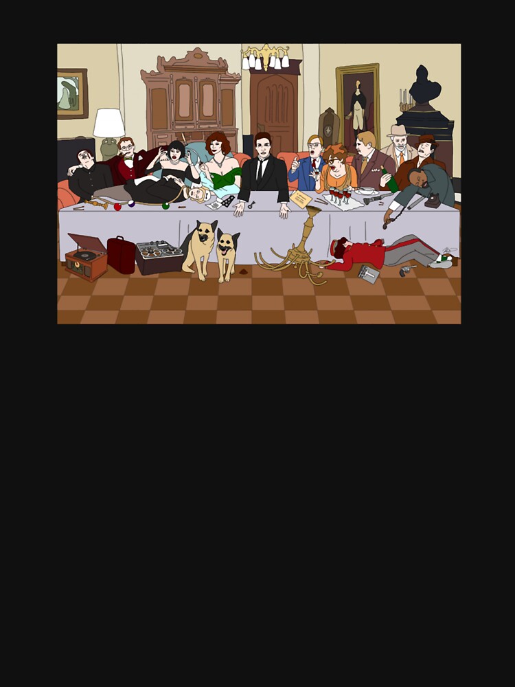 Thumbnail 7 von 7, Essential T-Shirt, Das letzte Abendmahl im Boddy Mansion designt und verkauft von TERRYUIAM.