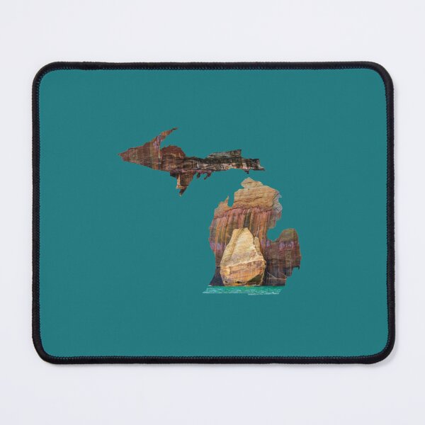 Item preview, Pictured Rocks in Michigan - Shape of Michigan designed and sold by bahnec.