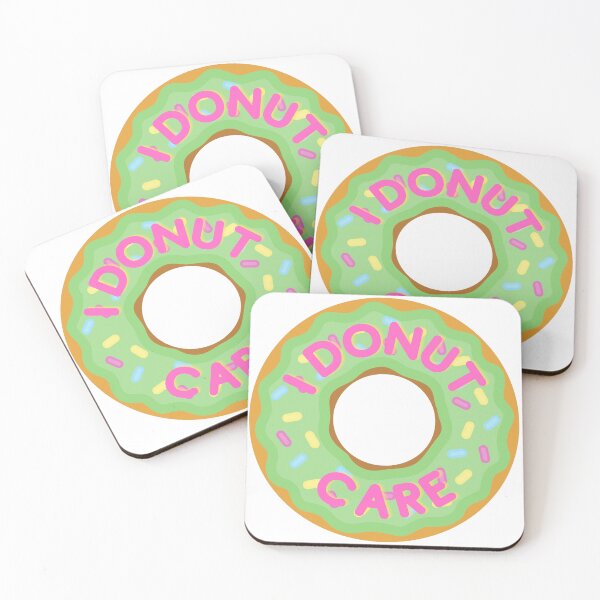 Item preview, I Donut Care - Green and Pink designed and sold by musicgirl3700.