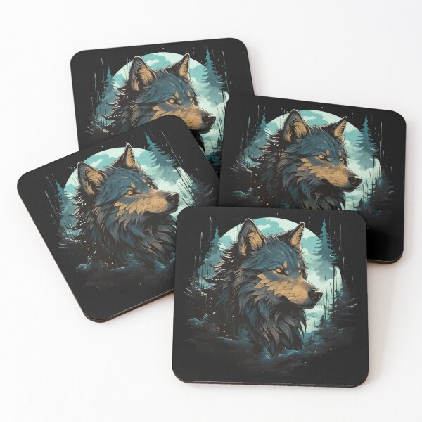 Item preview, Minimalist Moonlit Wolf Wildstyle designed and sold by eyestetix.