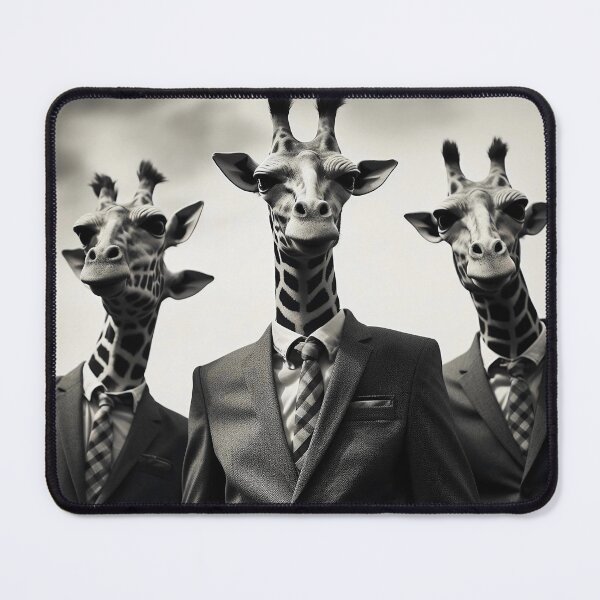 Item preview, The Elegance of Spots and Ties: Giraffes in Suits designed and sold by Brendon987.