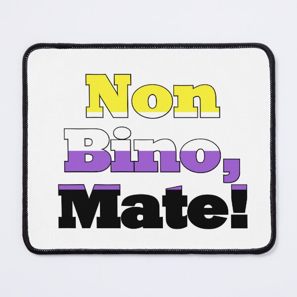 Item preview, Non Bino, Mate! (black outline) designed and sold by Dalekboy.