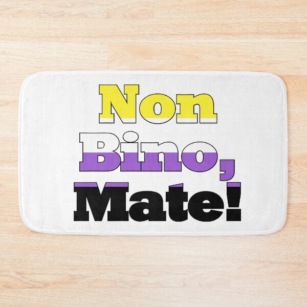 Item preview, Non Bino, Mate! (black outline) designed and sold by Dalekboy.