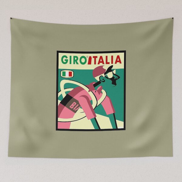 Item preview, GIRO D ITALIA  Abstract Whimsical Bicycle Racing Print  designed and sold by GusIllingworth.