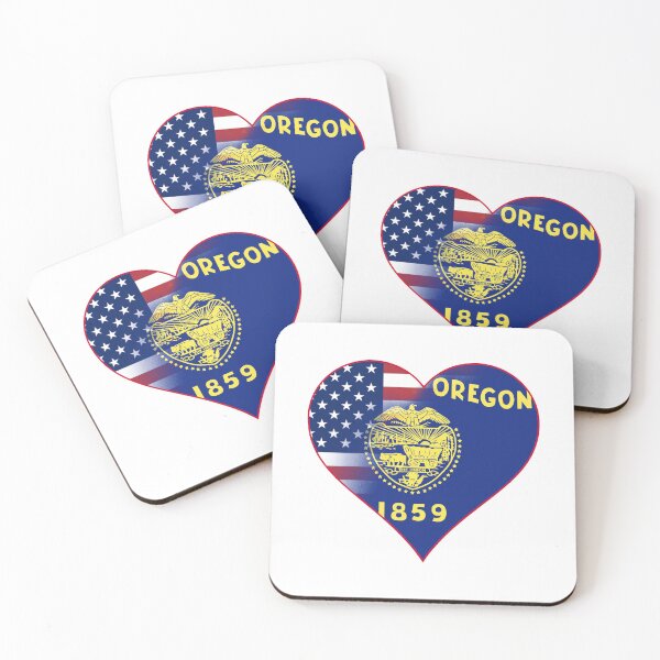 Item preview, State of Oregon Flag and American Flag Fusion Design designed and sold by Gsallicat.