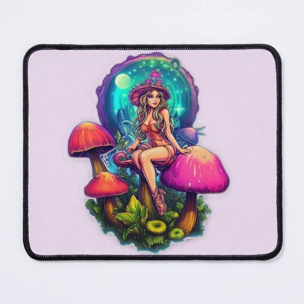 Item preview, Neon Mushroom Witch designed and sold by zoehbell.