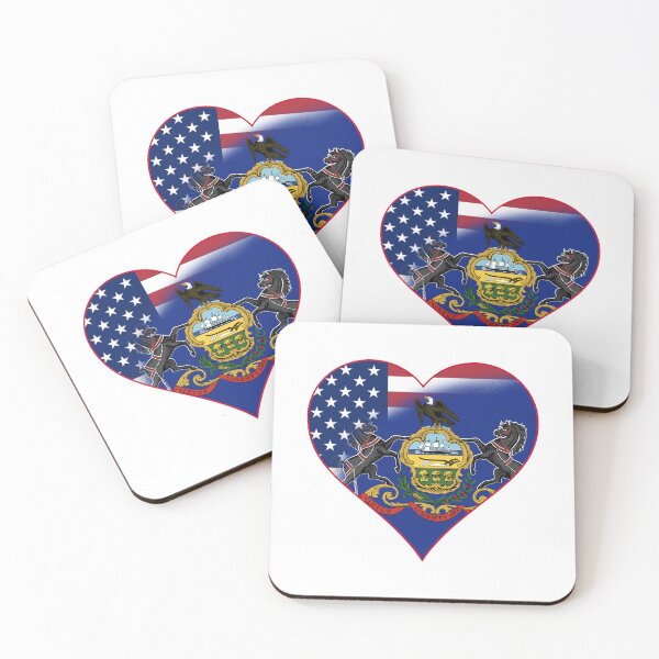 Item preview, State of Pennsylvania Flag and American Flag Fusion Design designed and sold by Gsallicat.