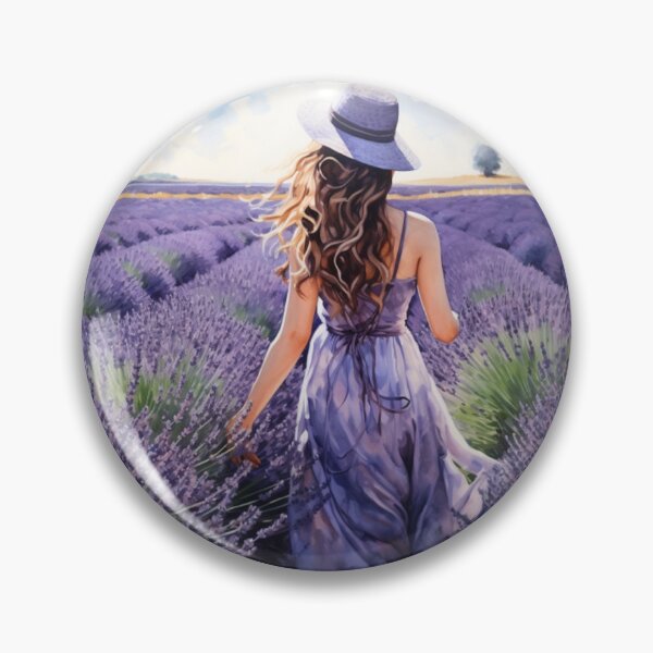 Item preview, Lavender Fields Watercolor designed and sold by PutsGroup.
