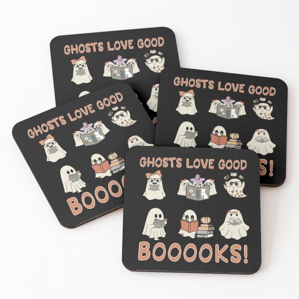 Item preview, Cute Ghosts Reading Booooks Halloween designed and sold by onthemovedesign.