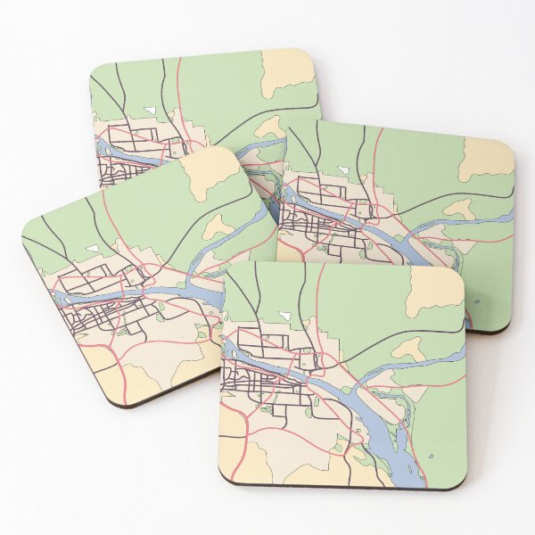 Item preview, Tri cities Washington map vintage designed and sold by whimsythepooh.