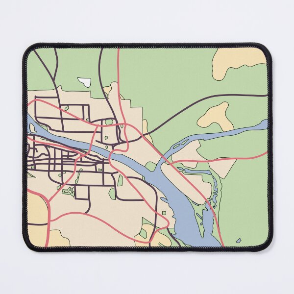 Item preview, Tri cities Washington map vintage designed and sold by whimsythepooh.
