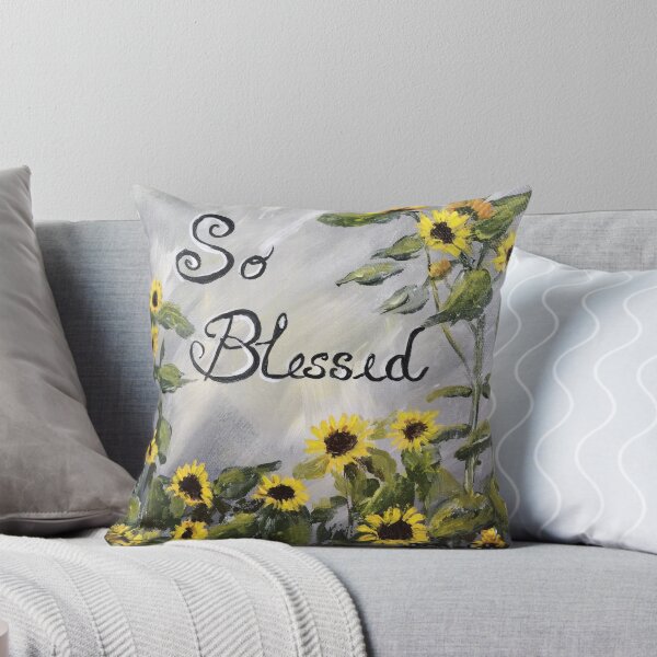 Item preview, So Blessed -Word art with Sunflowers designed and sold by Janis Lee Colon.