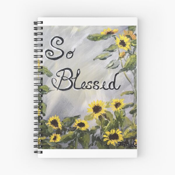 Item preview, So Blessed -Word art with Sunflowers designed and sold by Janis Lee Colon.