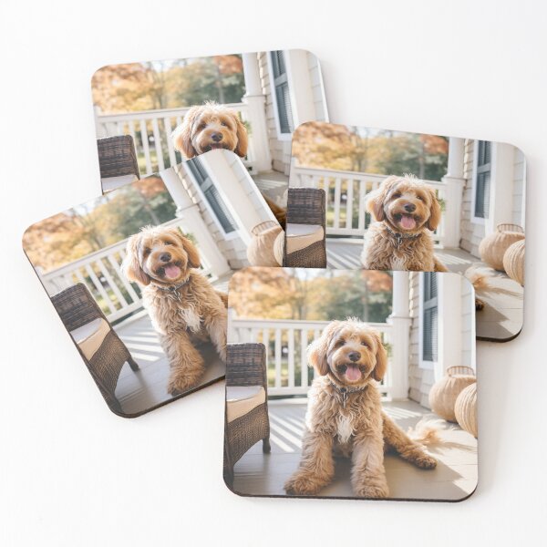 Item preview, Labradoodle on Porch designed and sold by Creative Shed Designs.