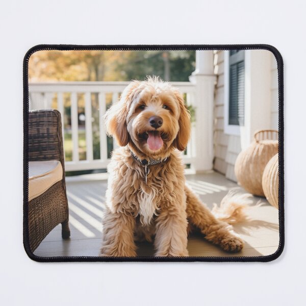 Item preview, Labradoodle on Porch designed and sold by Creative Shed Designs.