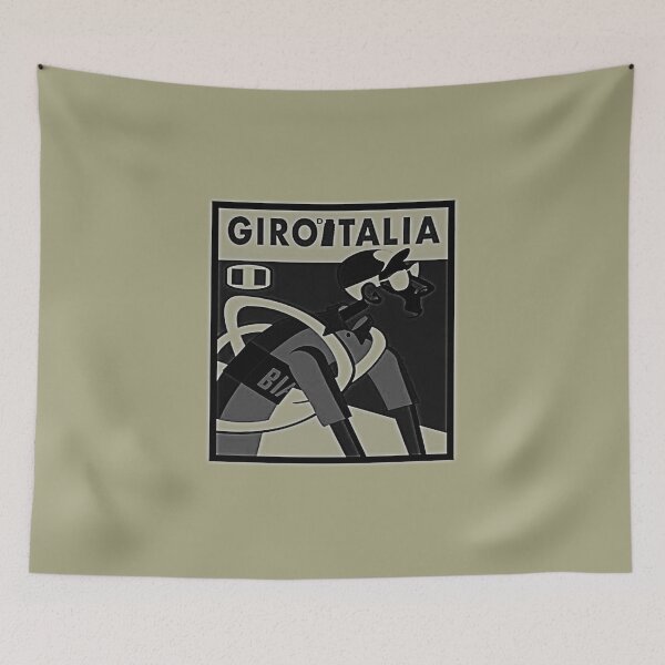 Aperçu de l'œuvre giro d italia impression de course de vélo abstraite fantaisiste créée et vendue par GusIllingworth.