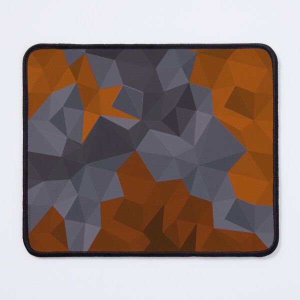 Item preview, Orange, terracotta, gray triangles. Polygonal pattern. designed and sold by marinaklykva.