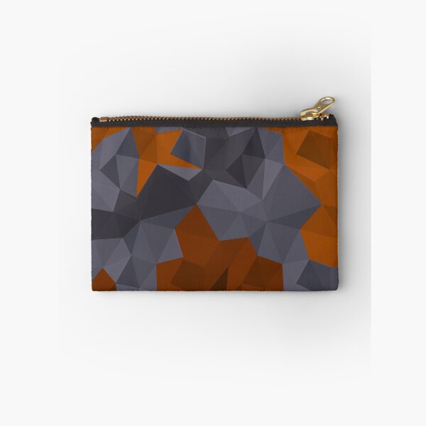 Item preview, Orange, terracotta, gray triangles. Polygonal pattern. designed and sold by marinaklykva.