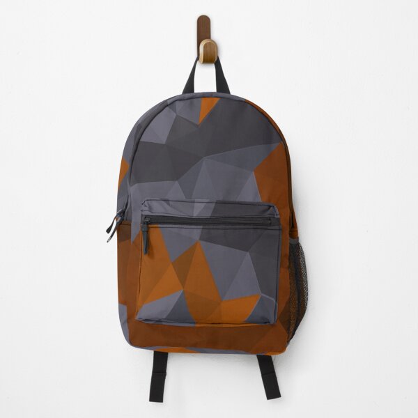 Item preview, Orange, terracotta, gray triangles. Polygonal pattern. designed and sold by marinaklykva.