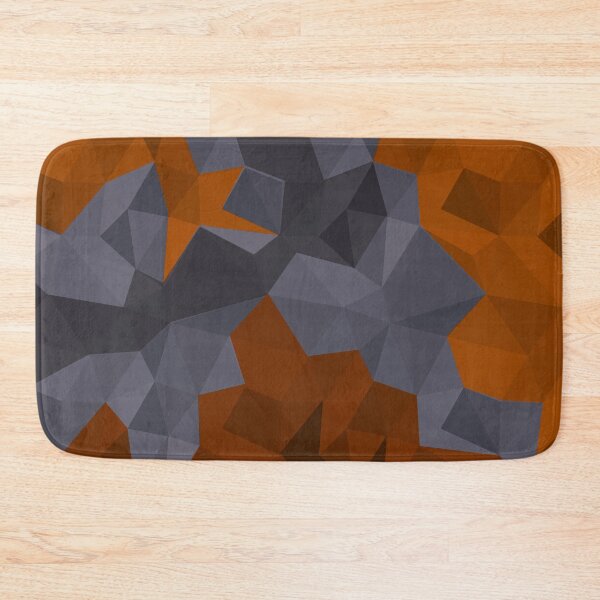 Item preview, Orange, terracotta, gray triangles. Polygonal pattern. designed and sold by marinaklykva.