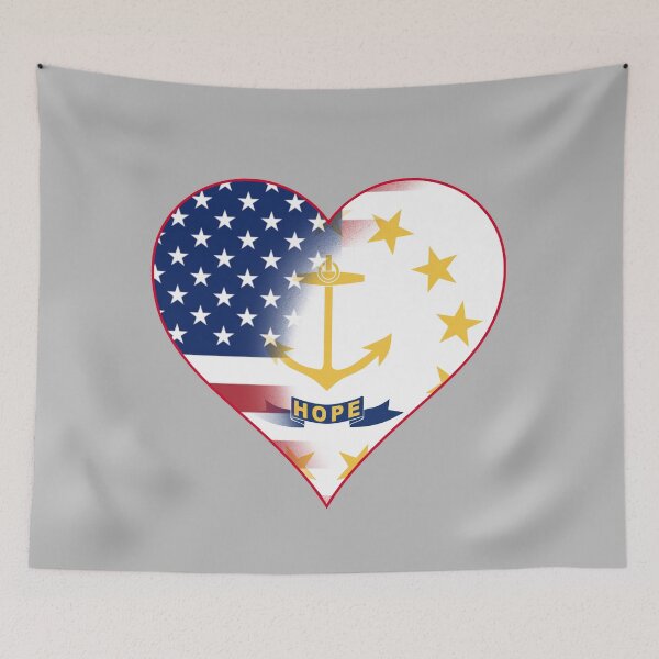 Item preview, Copy of State of Rhode Island Flag and American Flag Fusion Design designed and sold by Gsallicat.