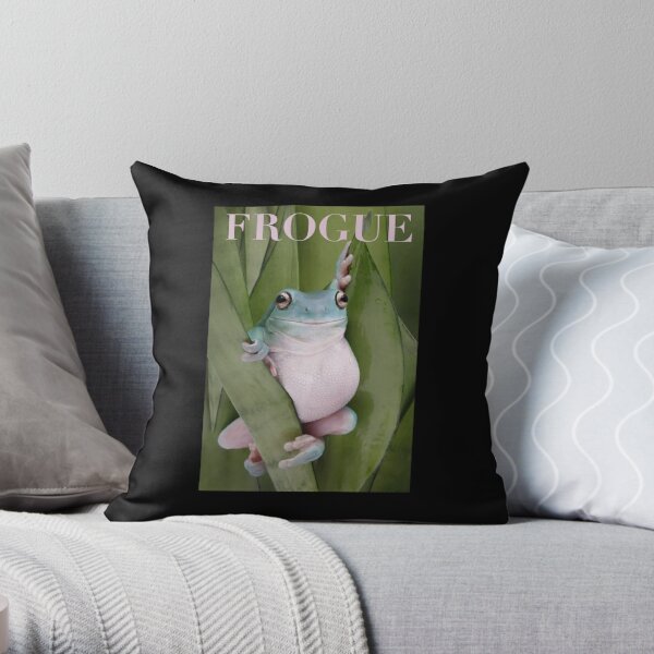 Frog 18 X 18 butt Pillow & Case Fun Throw Pillow for Chair, Car