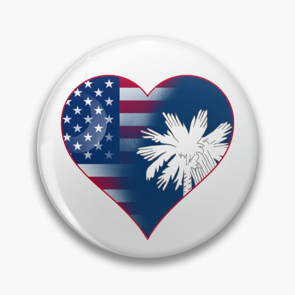 Item preview, State of South Carolina Flag and American Flag Fusion Design designed and sold by Gsallicat.