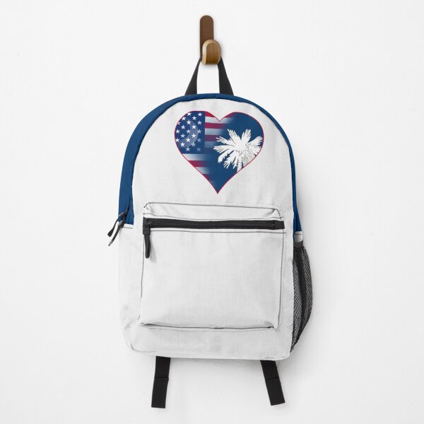 Item preview, State of South Carolina Flag and American Flag Fusion Design designed and sold by Gsallicat.