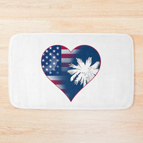 Item preview, State of South Carolina Flag and American Flag Fusion Design designed and sold by Gsallicat.
