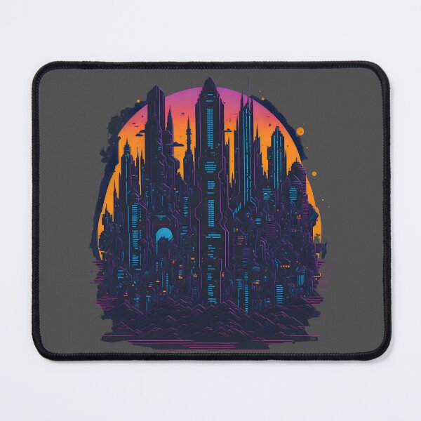 Item preview, Colorful Pixel Cityscape Design designed and sold by MoxieVibe.
