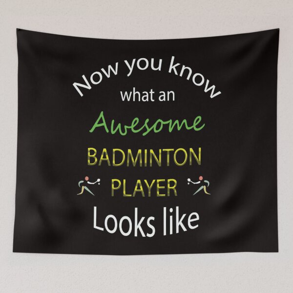 Item preview, Awesome Badminton Player designed and sold by JOANDOORNE.