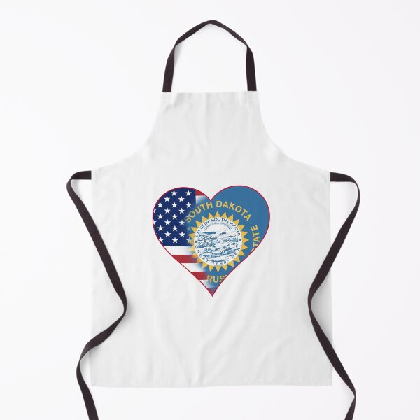 Item preview, State of South Dakota Flag and American Flag Fusion Design designed and sold by Gsallicat.