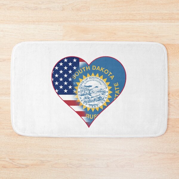 Item preview, State of South Dakota Flag and American Flag Fusion Design designed and sold by Gsallicat.