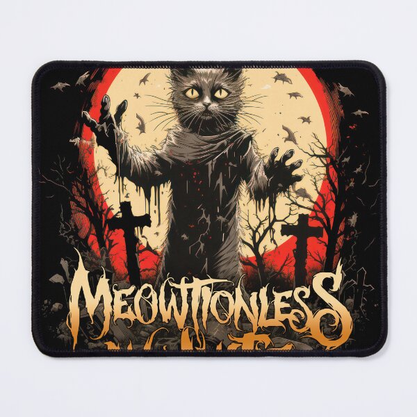 Item preview, Meowtionless In White designed and sold by riotstickerco.