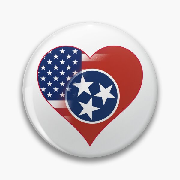 Item preview, State of Tennessee Flag and American Flag Fusion Design designed and sold by Gsallicat.