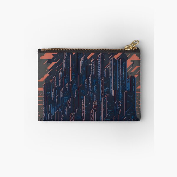 Item preview, Colorful Pixel Art Cityscape Design designed and sold by MoxieVibe.