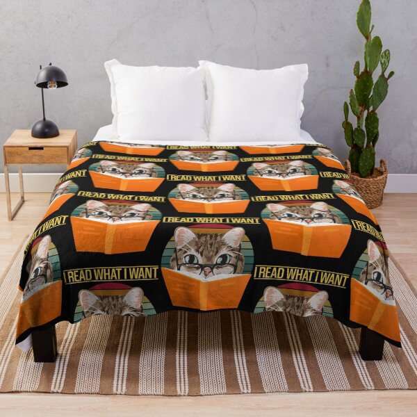 Item preview, I Read What I Want Funny Cat Reading A Book designed and sold by TheBunhomie.