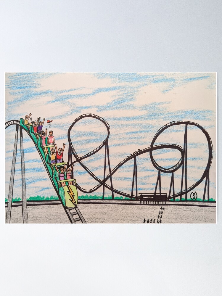 Roller coaster drawing Vectors & Illustrations for Free Download | Freepik
