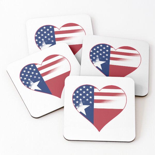Item preview, State of Texas Flag and American Flag Fusion Design designed and sold by Gsallicat.