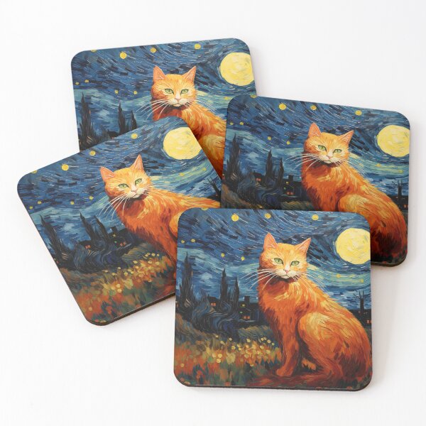 Item preview, Starry Feline Night designed and sold by pokedez.
